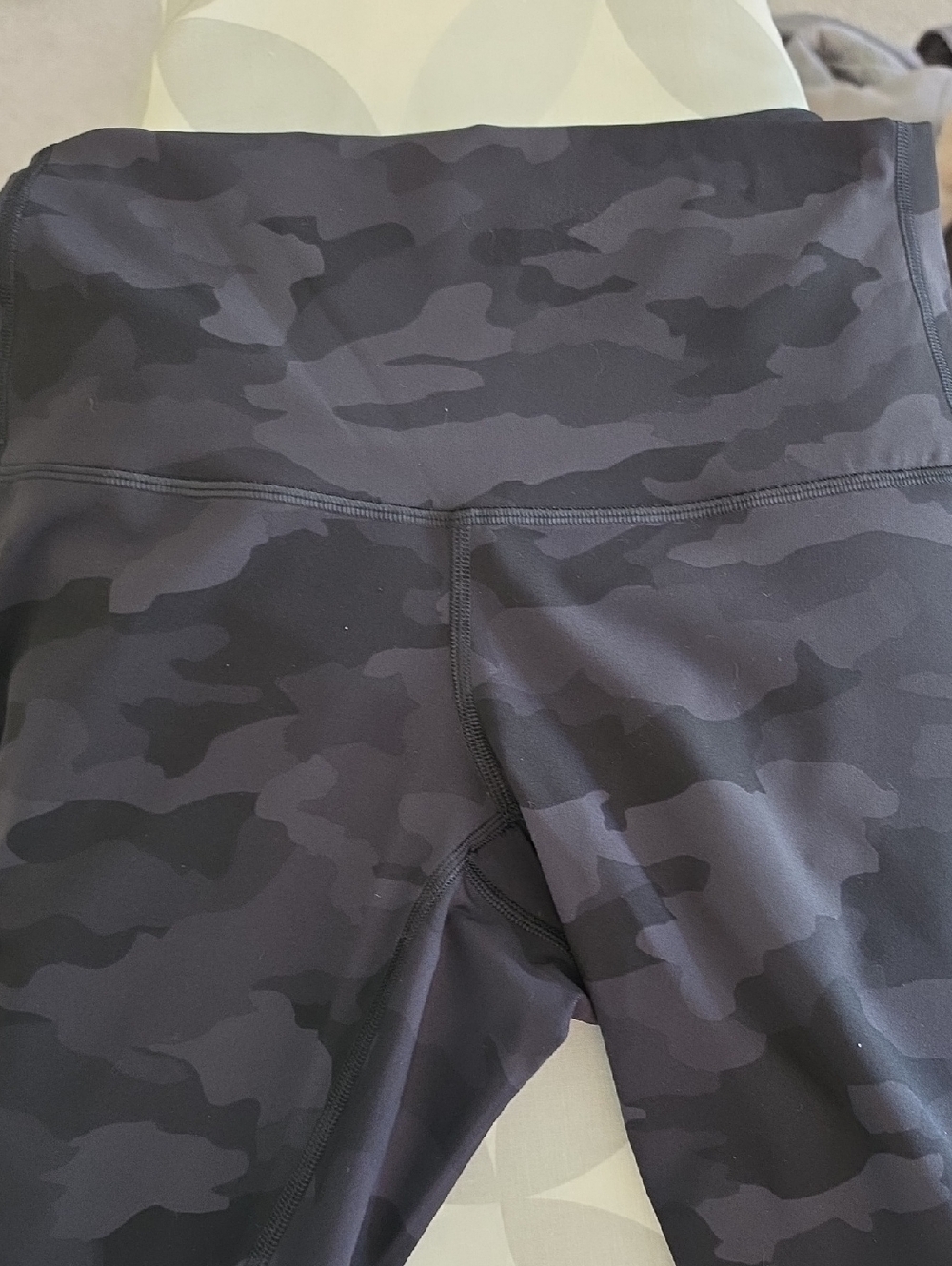 Lululemon High-Rise Camo Leggings — Black/Grey
